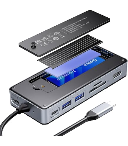 Amazon.co.jp: ORICO 12-in-1 HDDドッキングステーション USB-C ハブ M
